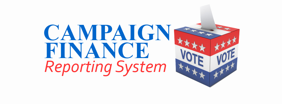 Campaign Finance Reporting System web banner