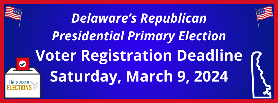 Presidential Primary Voter Registration Deadline Banner