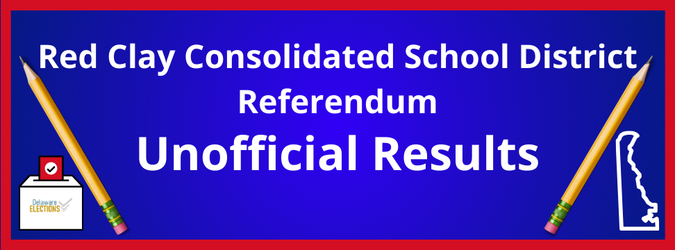 Red Clay Consolidated Referendum Results Banner